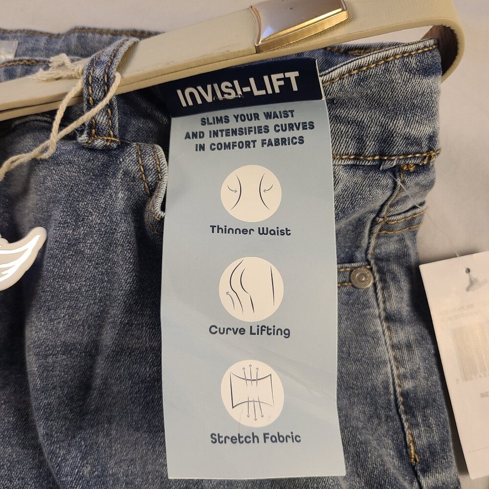 Angels Of Difference Jeans with Belt Women's 16/33 with 29" inseam Blue - Picture 10 of 10